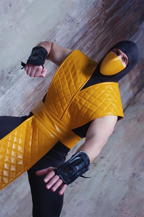 scorpion costume mortal kombat|mortal kombat scorpion costume boys.